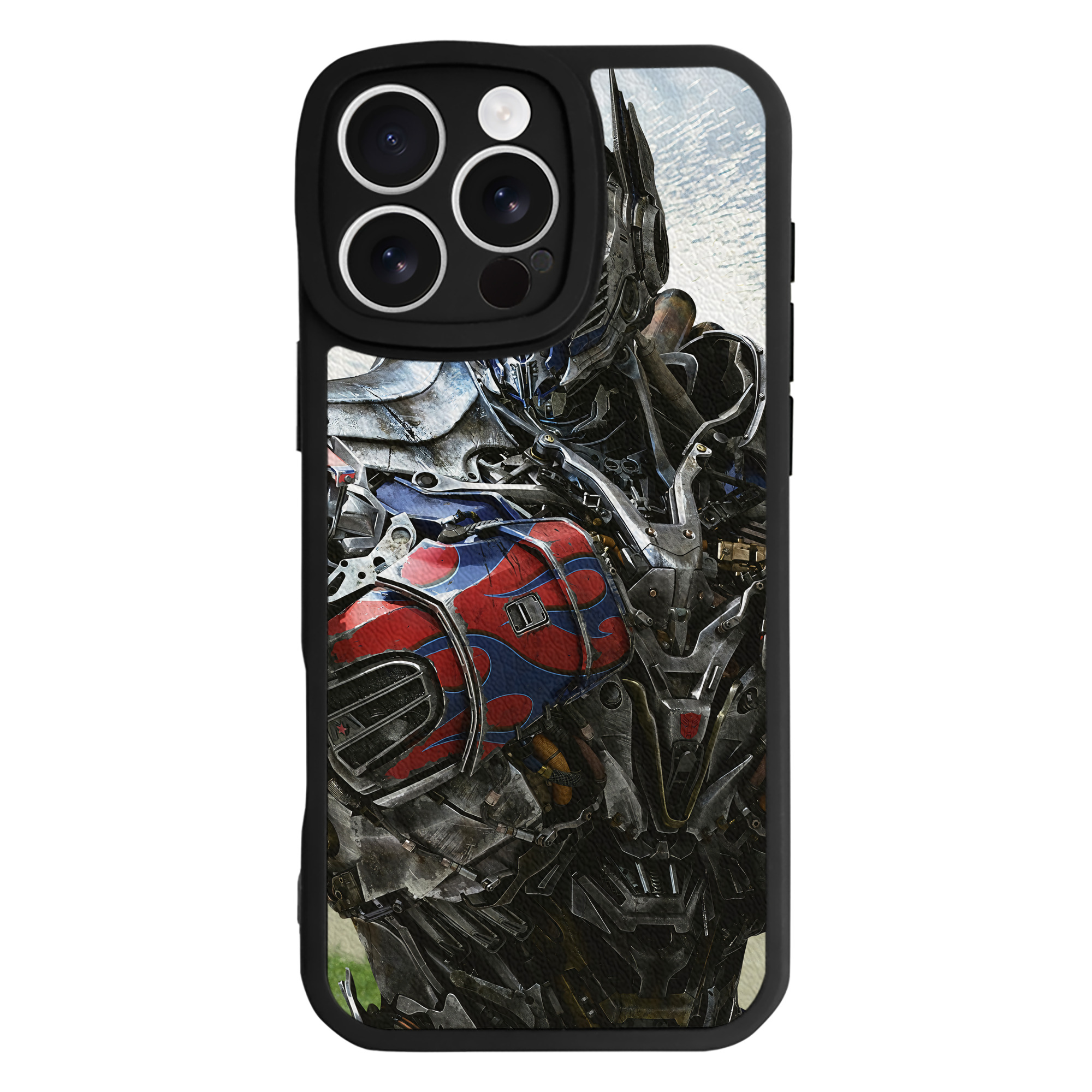 （画像用） Transformers トランスフォーマー 【iPhone 16シリーズ対応】シリコンスマホケース（レザー調） 材質：シリコン